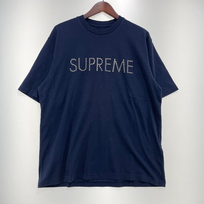 【中古品】【メンズ】 SUPREME シュプリーム 26FW HEARTS STUDDED SS TOP ハート スタッズ ショートスリーブ Tシャツ 半袖 トップス 149-260930-yo-19-teih サイズ：M カラー：ネイビー 万代Net店