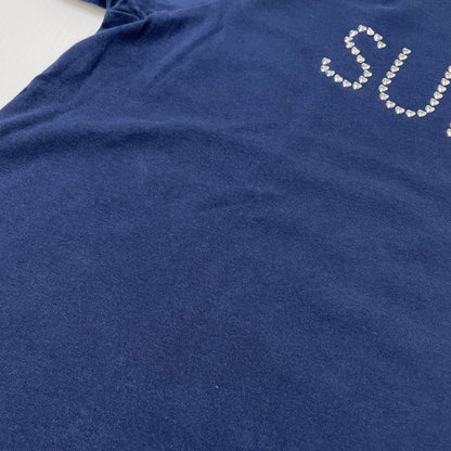 【中古品】【メンズ】 SUPREME シュプリーム 26FW HEARTS STUDDED SS TOP ハート スタッズ ショートスリーブ Tシャツ 半袖 トップス 149-260930-yo-19-teih サイズ：M カラー：ネイビー 万代Net店