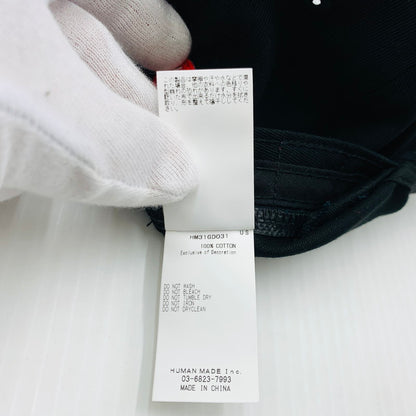 【中古品】【メンズ】 HUMAN MADE ヒューマンメイド HEART BADGE 6PANEL TWILL CAP HM31GD031 ハートバッジ 6パネル ツイルキャップ 帽子 185-260929-ko-09-teih カラー：ブラック 万代Net店
