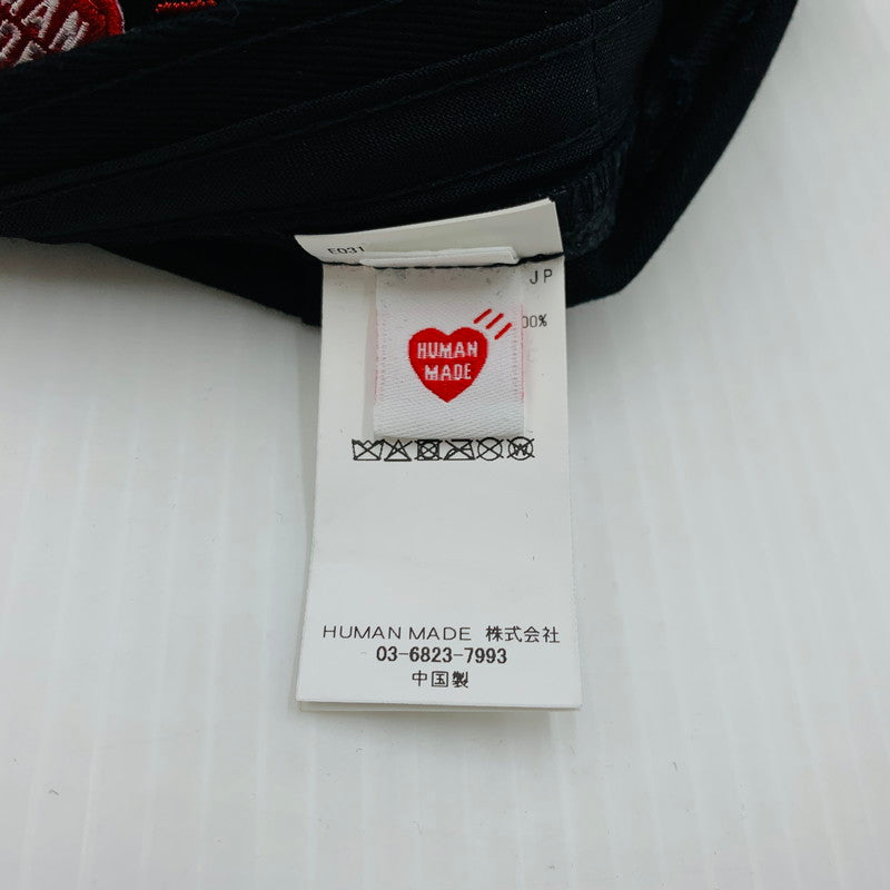【中古品】【メンズ】 HUMAN MADE ヒューマンメイド HEART BADGE 6PANEL TWILL CAP HM31GD031 ハートバッジ 6パネル ツイルキャップ 帽子 185-260929-ko-09-teih カラー：ブラック 万代Net店