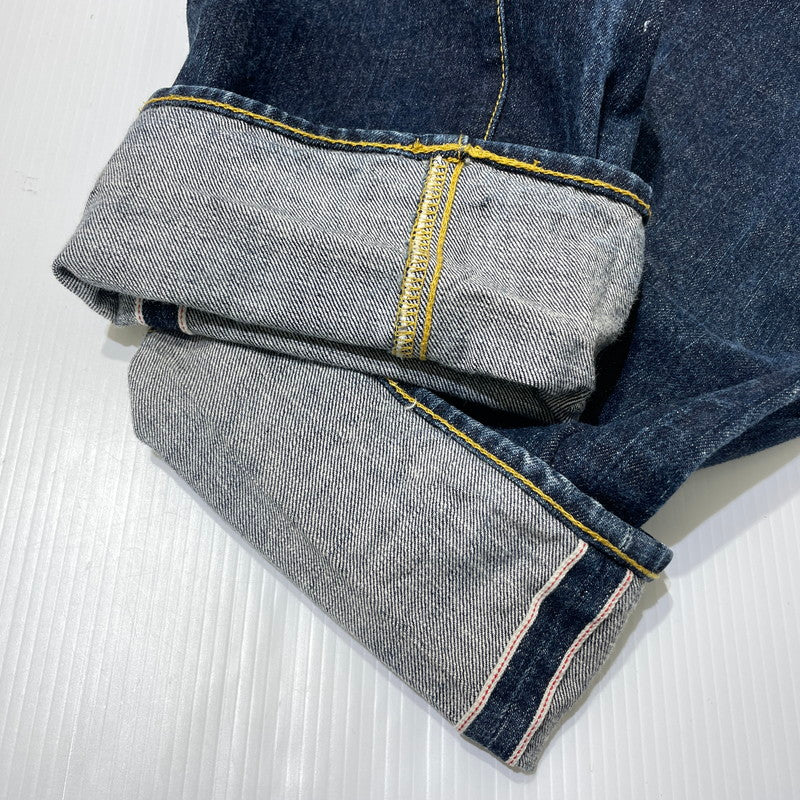 【中古品】【メンズ】 EVISU エヴィス カモメ PAINT DENIM PANTS ペイント デニムパンツ ボトムス 156-260930-yo-01-teih サイズ：32 カラー：インディゴ 万代Net店
