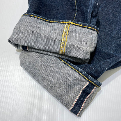【中古品】【メンズ】 EVISU エヴィス カモメ PAINT DENIM PANTS ペイント デニムパンツ ボトムス 156-260930-yo-01-teih サイズ：32 カラー：インディゴ 万代Net店