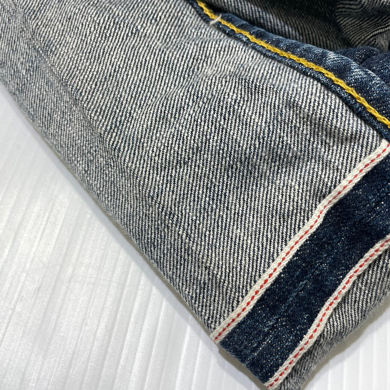 【中古品】【メンズ】 EVISU エヴィス カモメ PAINT DENIM PANTS ペイント デニムパンツ ボトムス 156-260930-yo-01-teih サイズ：32 カラー：インディゴ 万代Net店