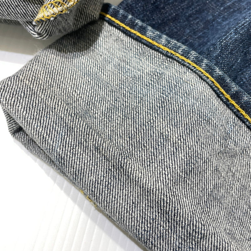 【中古品】【メンズ】 EVISU エヴィス カモメ PAINT DENIM PANTS ペイント デニムパンツ ボトムス 156-260930-yo-01-teih サイズ：32 カラー：インディゴ 万代Net店