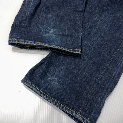 【中古品】【メンズ】 EVISU エヴィス カモメ PAINT DENIM PANTS ペイント デニムパンツ ボトムス 156-260930-yo-01-teih サイズ：32 カラー：インディゴ 万代Net店