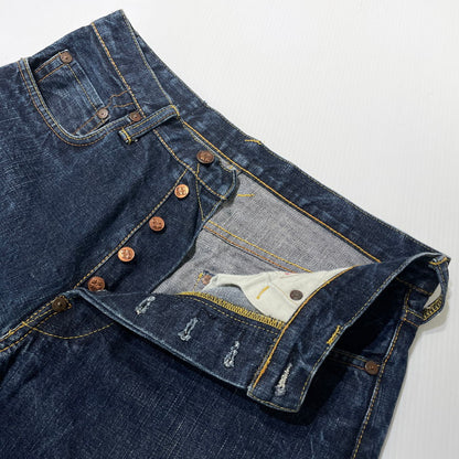 【中古品】【メンズ】 EVISU エヴィス カモメ PAINT DENIM PANTS ペイント デニムパンツ ボトムス 156-260930-yo-01-teih サイズ：32 カラー：インディゴ 万代Net店
