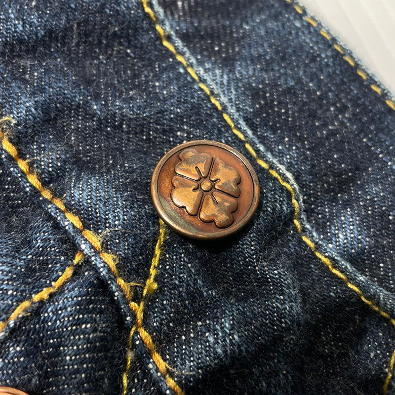 【中古品】【メンズ】 EVISU エヴィス カモメ PAINT DENIM PANTS ペイント デニムパンツ ボトムス 156-260930-yo-01-teih サイズ：32 カラー：インディゴ 万代Net店