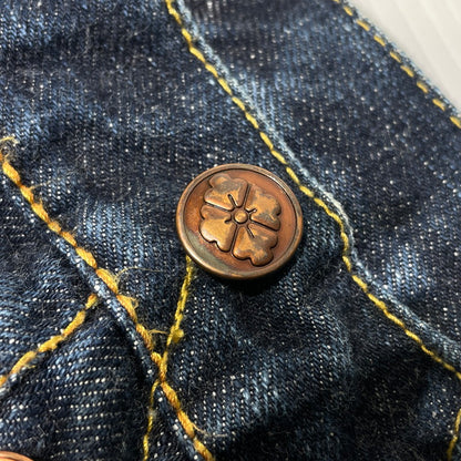 【中古品】【メンズ】 EVISU エヴィス カモメ PAINT DENIM PANTS ペイント デニムパンツ ボトムス 156-260930-yo-01-teih サイズ：32 カラー：インディゴ 万代Net店