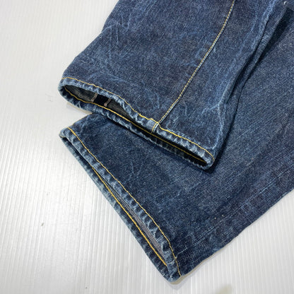 【中古品】【メンズ】 EVISU エヴィス カモメ PAINT DENIM PANTS ペイント デニムパンツ ボトムス 156-260930-yo-01-teih サイズ：32 カラー：インディゴ 万代Net店