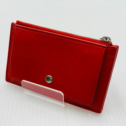 【中古品】【メンズ/レディース】 BOTTEGA VENETA ボッテガ・ヴェネタ FRAGMENT CASE フラグメントケース 財布 コインケース 181-260929-ko-10-teih カラー：レッド 万代Net店