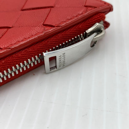 【中古品】【メンズ/レディース】 BOTTEGA VENETA ボッテガ・ヴェネタ FRAGMENT CASE フラグメントケース 財布 コインケース 181-260929-ko-10-teih カラー：レッド 万代Net店
