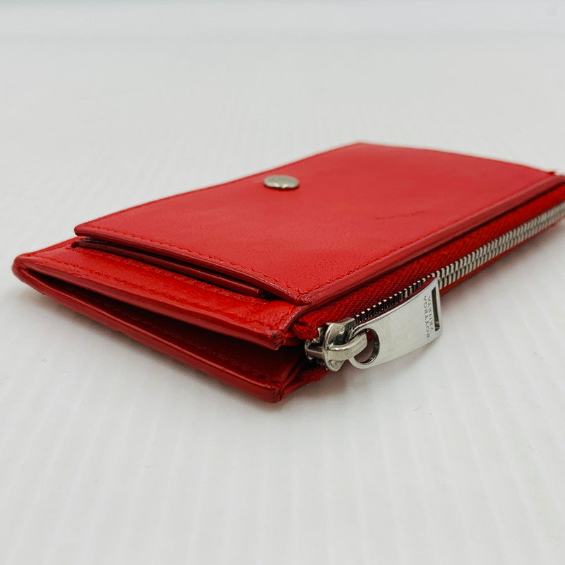 【中古品】【メンズ/レディース】 BOTTEGA VENETA ボッテガ・ヴェネタ FRAGMENT CASE フラグメントケース 財布 コインケース 181-260929-ko-10-teih カラー：レッド 万代Net店