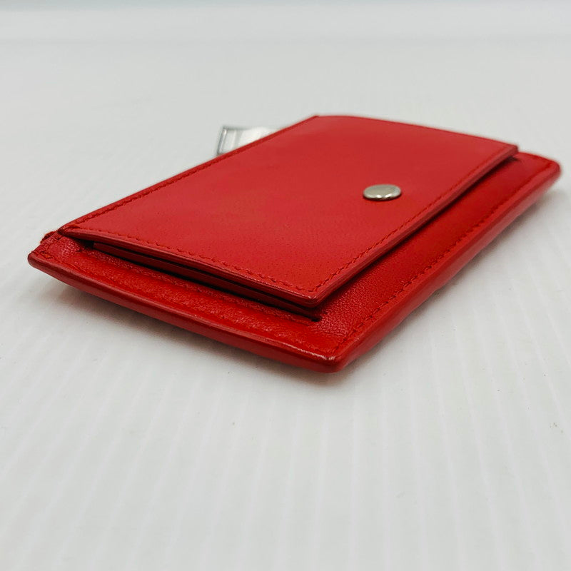 【中古品】【メンズ/レディース】 BOTTEGA VENETA ボッテガ・ヴェネタ FRAGMENT CASE フラグメントケース 財布 コインケース 181-260929-ko-10-teih カラー：レッド 万代Net店