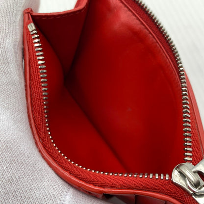 【中古品】【メンズ/レディース】 BOTTEGA VENETA ボッテガ・ヴェネタ FRAGMENT CASE フラグメントケース 財布 コインケース 181-260929-ko-10-teih カラー：レッド 万代Net店