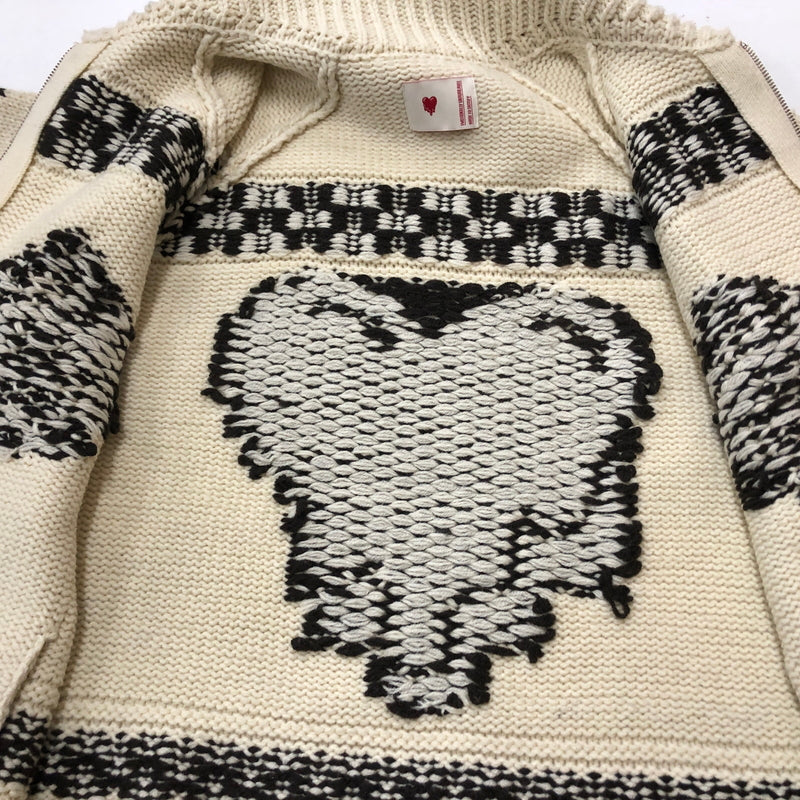 【中古品】【メンズ】 EMOTIONALLY UNAVAILABLE EU エモーショナリー アンアベイラブル イーユー LATIN KNIT JACKET ラテン ニット ジャケット アウター 141-260929-sa-34-teih サイズ：M カラー：ベージュ 万代Net店
