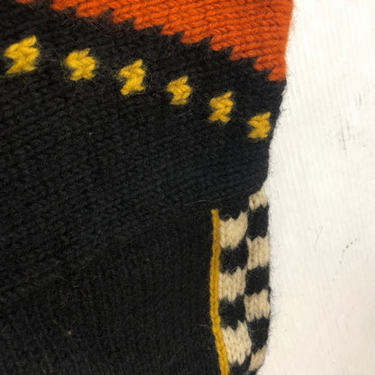 【中古品】【メンズ】 DRY BONES ドライボーンズ COWICHAN SWEATER カウチン セーター アウター 145-260929-sa-35-teih サイズ：3 カラー：オレンジ×ブラック 万代Net店