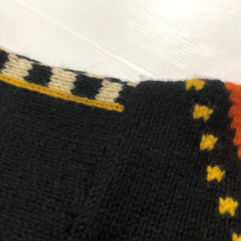 【中古品】【メンズ】 DRY BONES ドライボーンズ COWICHAN SWEATER カウチン セーター アウター 145-260929-sa-35-teih サイズ：3 カラー：オレンジ×ブラック 万代Net店