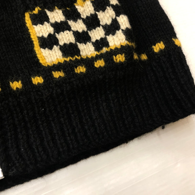 【中古品】【メンズ】 DRY BONES ドライボーンズ COWICHAN SWEATER カウチン セーター アウター 145-260929-sa-35-teih サイズ：3 カラー：オレンジ×ブラック 万代Net店