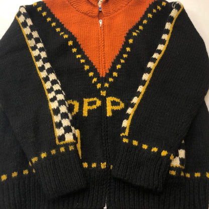【中古品】【メンズ】 DRY BONES ドライボーンズ COWICHAN SWEATER カウチン セーター アウター 145-260929-sa-35-teih サイズ：3 カラー：オレンジ×ブラック 万代Net店