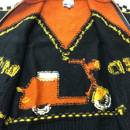 【中古品】【メンズ】 DRY BONES ドライボーンズ COWICHAN SWEATER カウチン セーター アウター 145-260929-sa-35-teih サイズ：3 カラー：オレンジ×ブラック 万代Net店