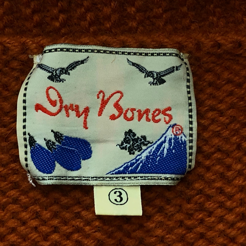 【中古品】【メンズ】 DRY BONES ドライボーンズ COWICHAN SWEATER カウチン セーター アウター 145-260929-sa-35-teih サイズ：3 カラー：オレンジ×ブラック 万代Net店