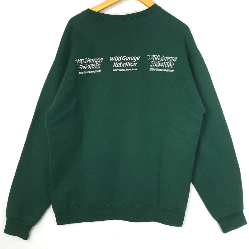 【中古品】【メンズ】 WACKO MARIA ワコマリア × JERZEES CHARGER RECORDS ジャージーズ チャージェー レコーズ 別注コラボ アウター 刺繍SWEAT 145-260929-sa-29-teih サイズ：L カラー：グリーン 万代Net店