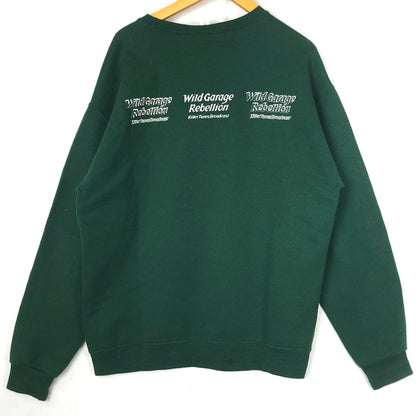 【中古品】【メンズ】 WACKO MARIA ワコマリア × JERZEES CHARGER RECORDS ジャージーズ チャージェー レコーズ 別注コラボ アウター 刺繍SWEAT 145-260929-sa-29-teih サイズ：L カラー：グリーン 万代Net店