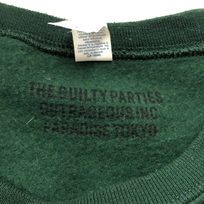 【中古品】【メンズ】 WACKO MARIA ワコマリア × JERZEES CHARGER RECORDS ジャージーズ チャージェー レコーズ 別注コラボ アウター 刺繍SWEAT 145-260929-sa-29-teih サイズ：L カラー：グリーン 万代Net店
