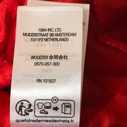 【中古品】【メンズ】 SUPREME シュプリーム × MITCHELL ＆ NESS ミッチェル アンド ネス 別注コラボ 24AW TWILL STADIUM JACKET 2024年秋冬 ツイル スタジアム ジャケット アウター 144-260929-sa-31-teih サイズ：M カラー：レッド 万代Net店