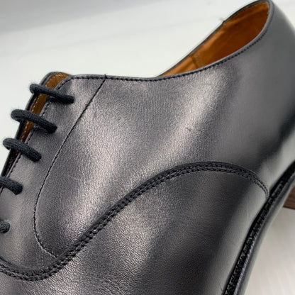 【中古品】【メンズ】 NEW & LINGWOOD ニューアンドリングウッド PLAIN TOE LEATHER SHOES プレーントゥ レザーシューズ 靴 革靴 164-261002-ko-01-teih サイズ：8H F カラー：ブラック 万代Net店