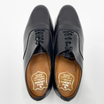 【中古品】【メンズ】 NEW & LINGWOOD ニューアンドリングウッド PLAIN TOE LEATHER SHOES プレーントゥ レザーシューズ 靴 革靴 164-261002-ko-01-teih サイズ：8H F カラー：ブラック 万代Net店