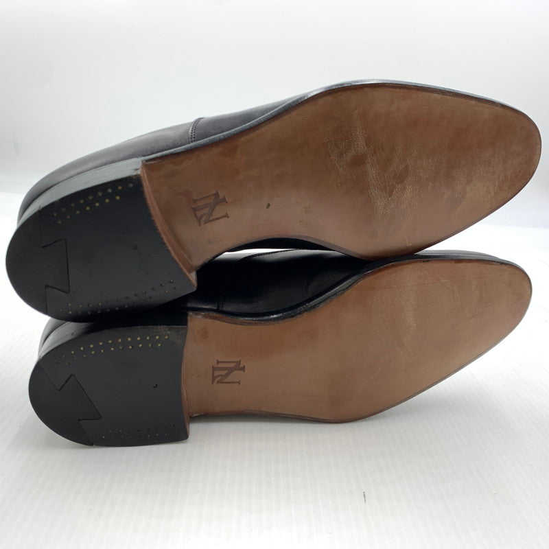 【中古品】【メンズ】 NEW & LINGWOOD ニューアンドリングウッド PLAIN TOE LEATHER SHOES プレーントゥ レザーシューズ 靴 革靴 164-261002-ko-01-teih サイズ：8H F カラー：ブラック 万代Net店