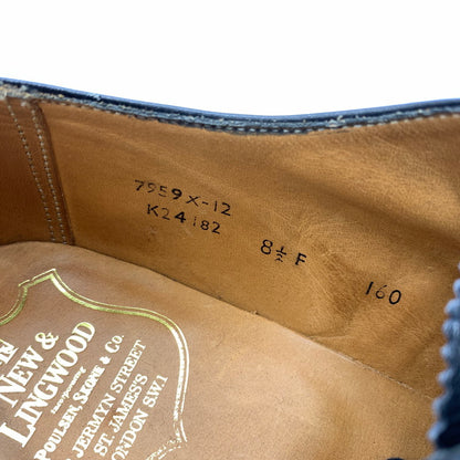 【中古品】【メンズ】 NEW & LINGWOOD ニューアンドリングウッド PLAIN TOE LEATHER SHOES プレーントゥ レザーシューズ 靴 革靴 164-261002-ko-01-teih サイズ：8H F カラー：ブラック 万代Net店
