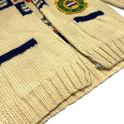 【現状渡し品】【メンズ】 UNKNOWN COWICHAN KNITWEAR LIGHTNING ZIP VINTAGE カウチンニット ライトアフター セーター ヴィンテージ 145-261001-ko-17-teih サイズ：不明 カラー：アイボリー系 万代Net店