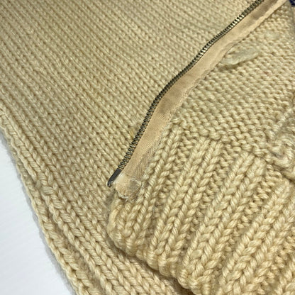 【現状渡し品】【メンズ】 UNKNOWN COWICHAN KNITWEAR LIGHTNING ZIP VINTAGE カウチンニット ライトアフター セーター ヴィンテージ 145-261001-ko-17-teih サイズ：不明 カラー：アイボリー系 万代Net店
