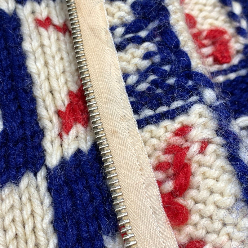 【現状渡し品】【メンズ】 UNKNOWN COWICHAN KNITWEAR LIGHTNING ZIP VINTAGE カウチンニット ライトアフター セーター ヴィンテージ 145-261001-ko-17-teih サイズ：不明 カラー：アイボリー系 万代Net店