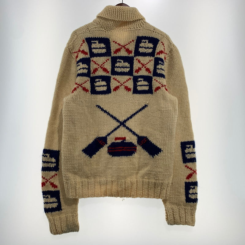 【現状渡し品】【メンズ】 UNKNOWN COWICHAN KNITWEAR LIGHTNING ZIP VINTAGE カウチンニット ライトアフター セーター ヴィンテージ 145-261001-ko-17-teih サイズ：不明 カラー：アイボリー系 万代Net店