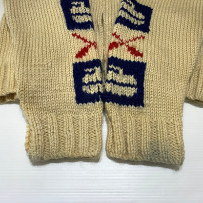 【現状渡し品】【メンズ】 UNKNOWN COWICHAN KNITWEAR LIGHTNING ZIP VINTAGE カウチンニット ライトアフター セーター ヴィンテージ 145-261001-ko-17-teih サイズ：不明 カラー：アイボリー系 万代Net店