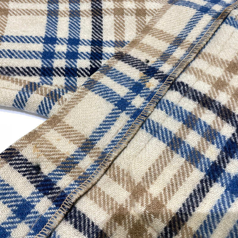 【現状渡し品】【メンズ】 PENDLETON ペンドルトン 70's WOOL CHECK SHIRT JACKET VINTAGE 70年代 チェック シャツジャケット ライトアウター ヴィンテージ 145-260930-yo-08-teih サイズ：L カラー：ベージュ/ブルー 万代Net店