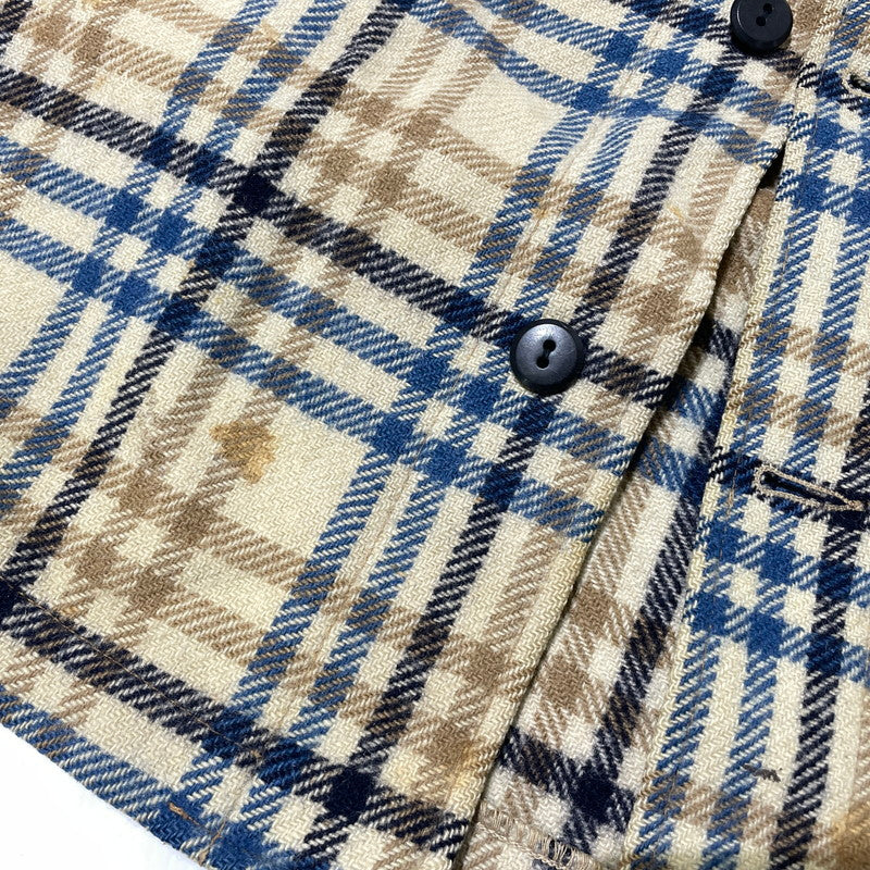【現状渡し品】【メンズ】 PENDLETON ペンドルトン 70's WOOL CHECK SHIRT JACKET VINTAGE 70年代 チェック シャツジャケット ライトアウター ヴィンテージ 145-260930-yo-08-teih サイズ：L カラー：ベージュ/ブルー 万代Net店