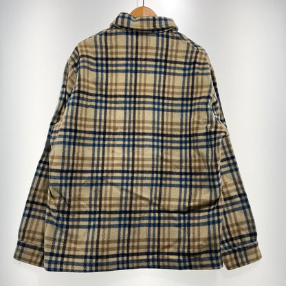 【現状渡し品】【メンズ】 PENDLETON ペンドルトン 70's WOOL CHECK SHIRT JACKET VINTAGE 70年代 チェック シャツジャケット ライトアウター ヴィンテージ 145-260930-yo-08-teih サイズ：L カラー：ベージュ/ブルー 万代Net店
