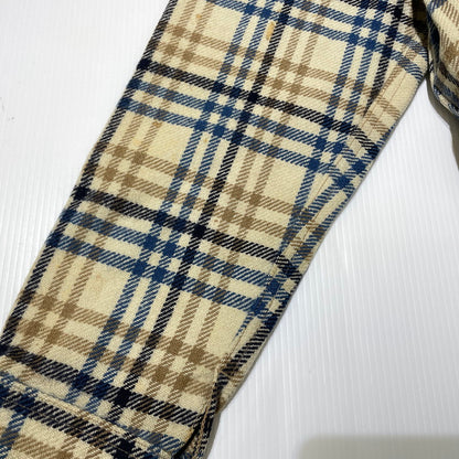 【現状渡し品】【メンズ】 PENDLETON ペンドルトン 70's WOOL CHECK SHIRT JACKET VINTAGE 70年代 チェック シャツジャケット ライトアウター ヴィンテージ 145-260930-yo-08-teih サイズ：L カラー：ベージュ/ブルー 万代Net店