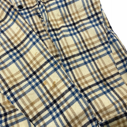 【現状渡し品】【メンズ】 PENDLETON ペンドルトン 70's WOOL CHECK SHIRT JACKET VINTAGE 70年代 チェック シャツジャケット ライトアウター ヴィンテージ 145-260930-yo-08-teih サイズ：L カラー：ベージュ/ブルー 万代Net店