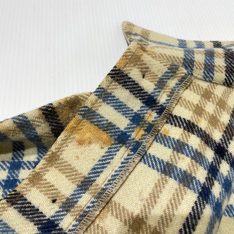 【現状渡し品】【メンズ】 PENDLETON ペンドルトン 70's WOOL CHECK SHIRT JACKET VINTAGE 70年代 チェック シャツジャケット ライトアウター ヴィンテージ 145-260930-yo-08-teih サイズ：L カラー：ベージュ/ブルー 万代Net店