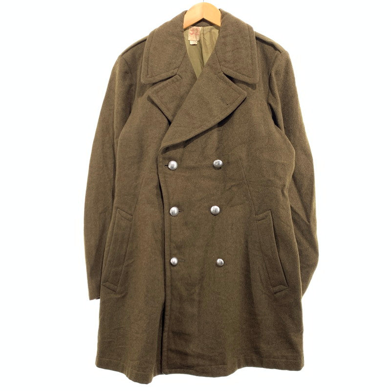 【現状渡し品】【メンズ】 FRENCH ARMY フレンチアーミー GREAT COAT VINTAGE グレートコート アウター ヴィンテージ ミリタリージャケット 145-261001-ko-01-teih サイズ：32 カラー：カーキ系 万代Net店
