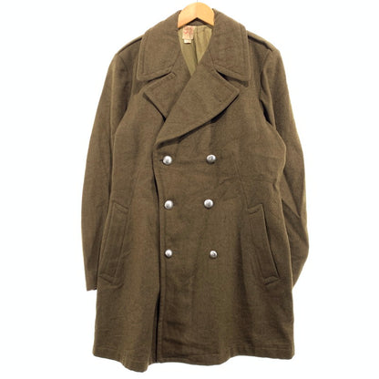 【現状渡し品】【メンズ】 FRENCH ARMY フレンチアーミー GREAT COAT VINTAGE グレートコート アウター ヴィンテージ ミリタリージャケット 145-261001-ko-01-teih サイズ：32 カラー：カーキ系 万代Net店