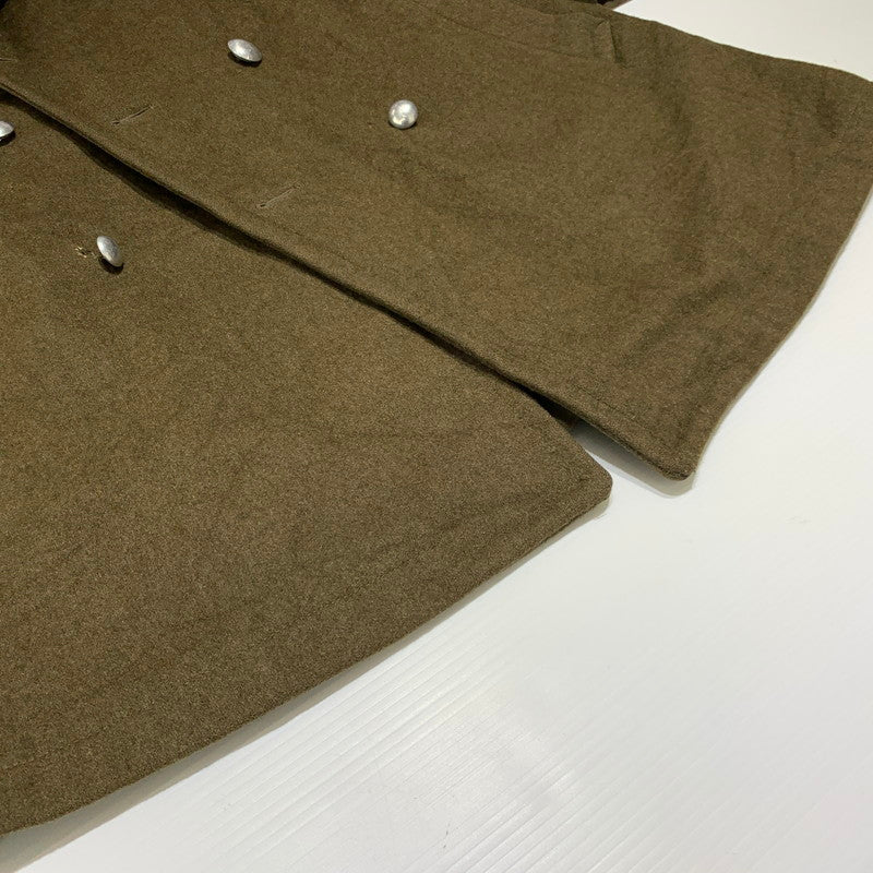 【現状渡し品】【メンズ】 FRENCH ARMY フレンチアーミー GREAT COAT VINTAGE グレートコート アウター ヴィンテージ ミリタリージャケット 145-261001-ko-01-teih サイズ：32 カラー：カーキ系 万代Net店
