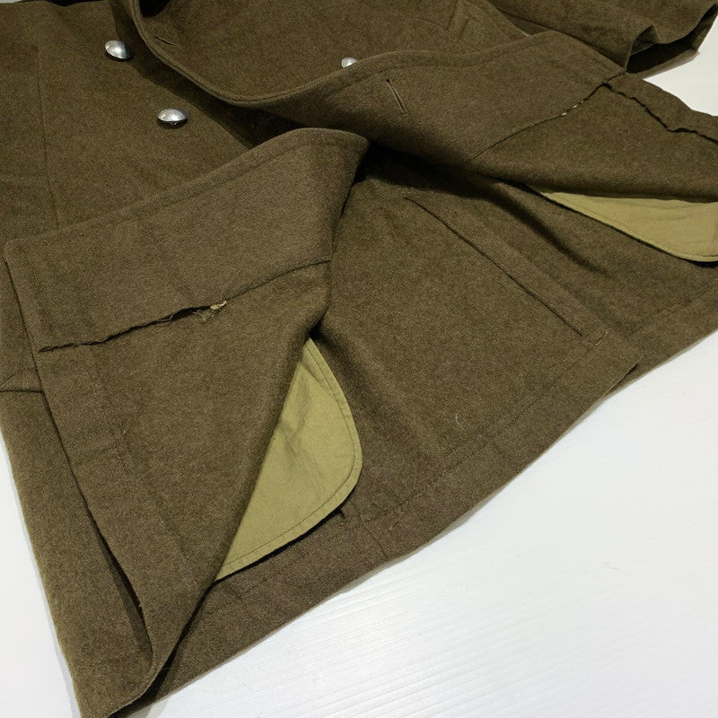 【現状渡し品】【メンズ】 FRENCH ARMY フレンチアーミー GREAT COAT VINTAGE グレートコート アウター ヴィンテージ ミリタリージャケット 145-261001-ko-01-teih サイズ：32 カラー：カーキ系 万代Net店