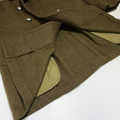 【現状渡し品】【メンズ】 FRENCH ARMY フレンチアーミー GREAT COAT VINTAGE グレートコート アウター ヴィンテージ ミリタリージャケット 145-261001-ko-01-teih サイズ：32 カラー：カーキ系 万代Net店