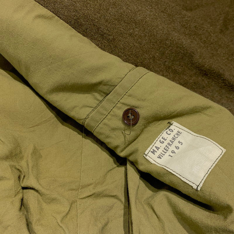 【現状渡し品】【メンズ】 FRENCH ARMY フレンチアーミー GREAT COAT VINTAGE グレートコート アウター ヴィンテージ ミリタリージャケット 145-261001-ko-01-teih サイズ：32 カラー：カーキ系 万代Net店